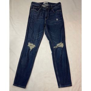 Abercrombie & Fitch The Skinny High Rise  Distressed Jeans 29/10